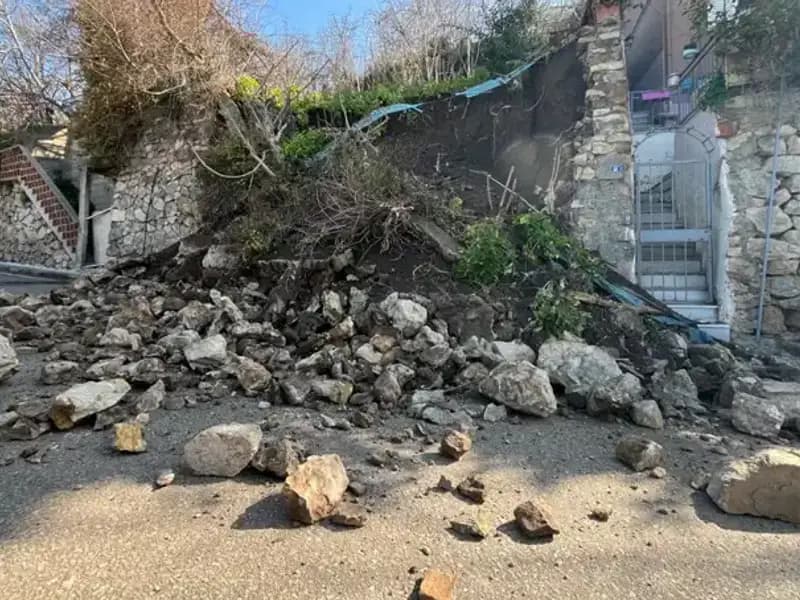 İstinat Duvarının Çökmesi, Şehirde Korku Dolu Anlar Yaşattı