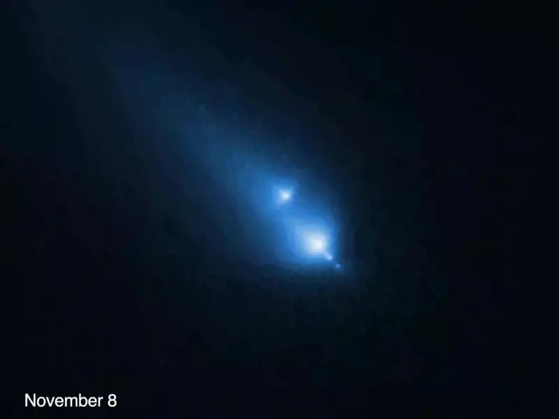 Hubble, K1 Kuyruklu Yıldızının Parçalanma Anını Görüntüledi