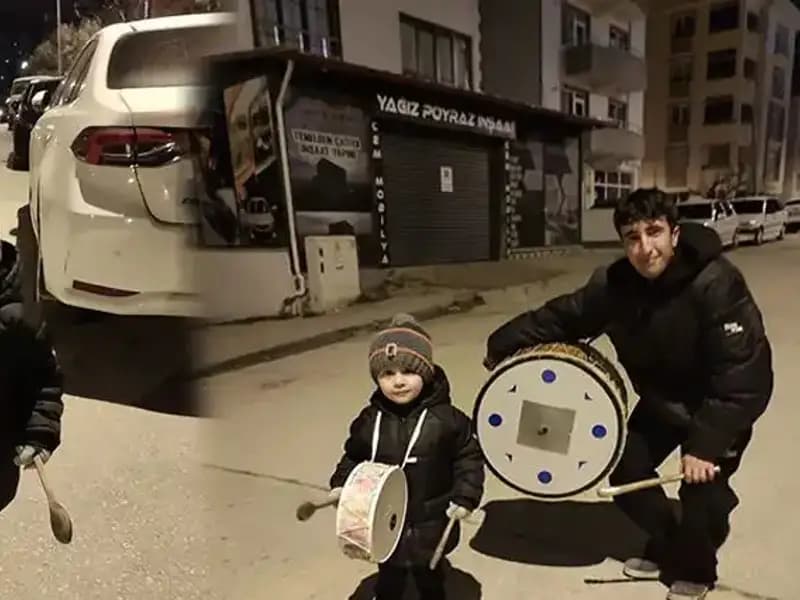 Türkiye’nin En Küçük Ramazan Davulcusu, Gelenekleri Yaşatıyor!