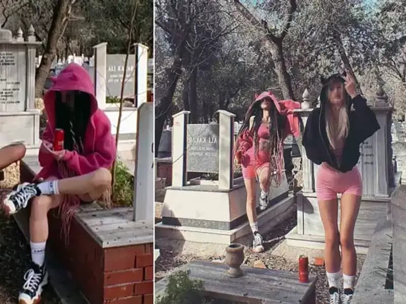 Mezarlıkta Yapılan İncili Paylaşım Sosyal Medyayı Salladı!