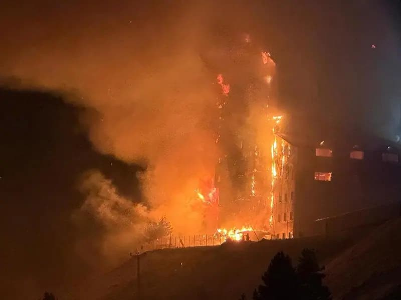 Kartalkaya'da Otelden Yangın Faciası