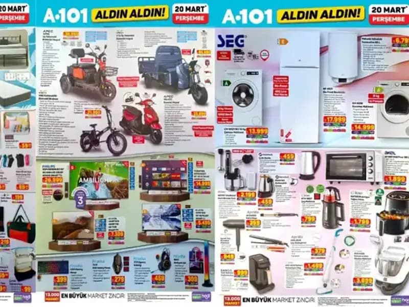 Yeniliklerle Dolu A101 Aktüel Kataloğu: Airfryer'den Yatak Setlerine Her Şey Burada!
