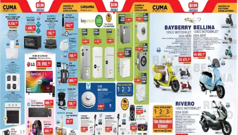 BİM'de Aktüel İndirimler Başlıyor: 4-7 Mart Kataloğu Dikkat Çekiyor