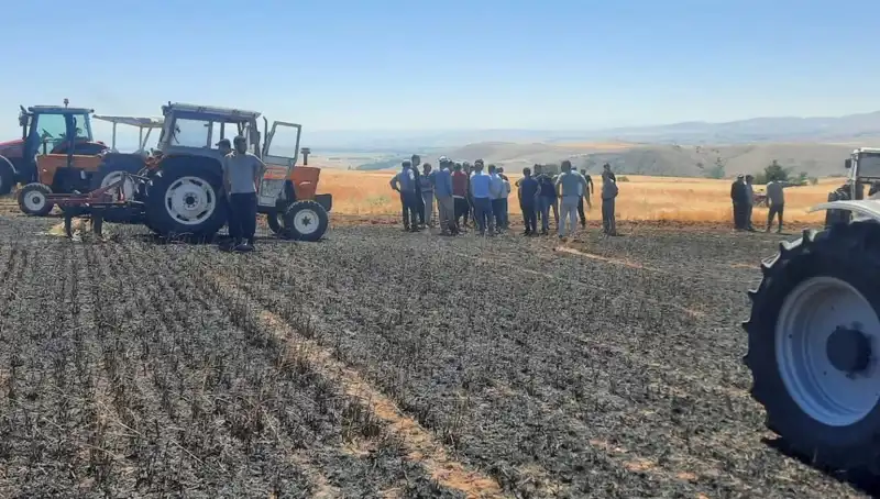 Yozgat'ta Büyük Felaket: 100 Dönüm Tarım Arazisi Kül Oldu