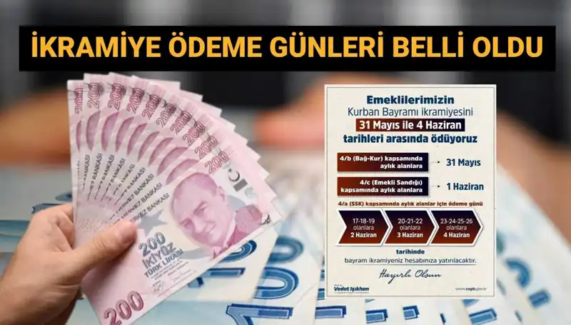 Emekli Bayram İkramiyeleri Hesaplarda! 2024'te Ödeme Tarihleri Belli Oldu