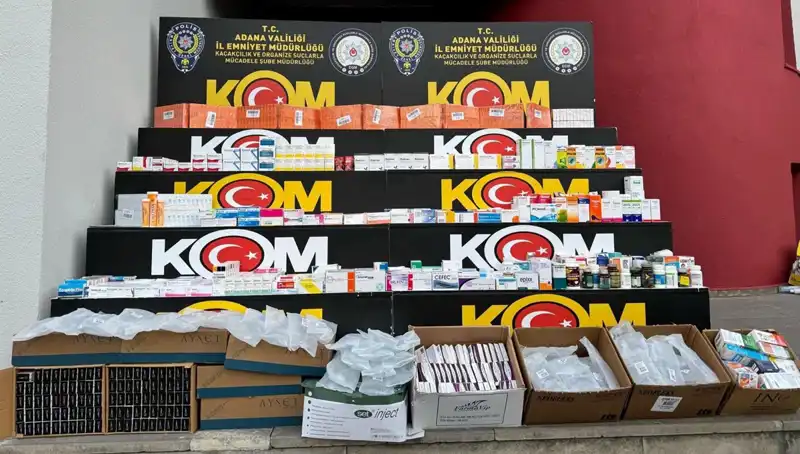 Adana'da Yasa Dışı İlaç Operasyonu: 500 Bin Liralık Yakalama