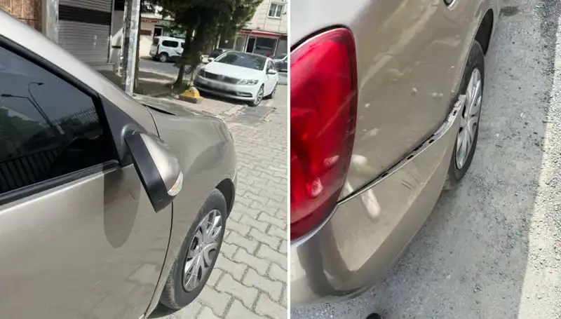 Mahallede Motosikletli Magandanın Kırdığı Ayna ve Çıkan Kavga