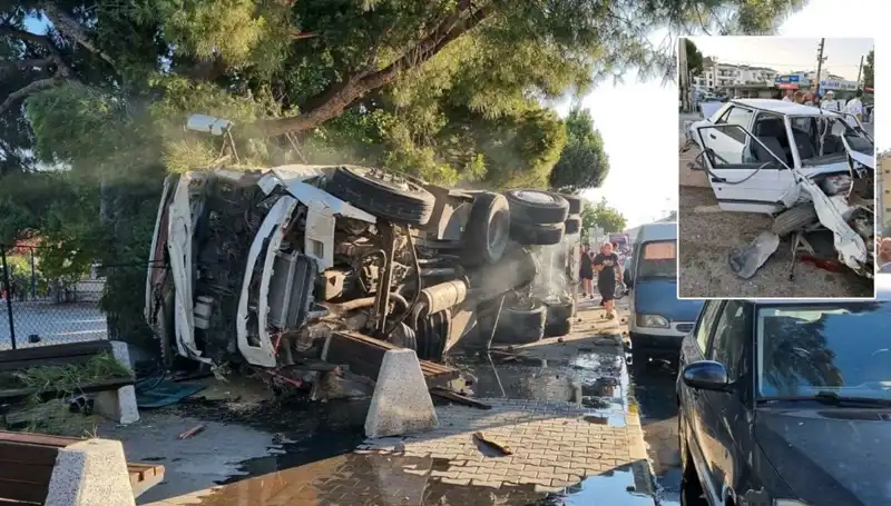 Freni Patlayan Kamyon Trafikte Dehşet Saçtı: Yürekler Ağza Kırıldı!
